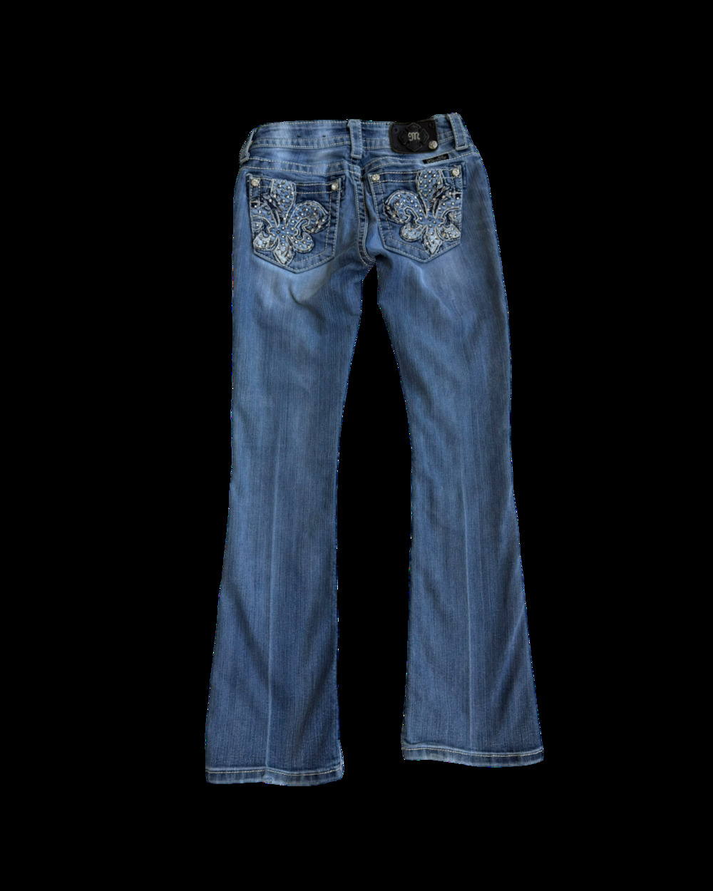 Miss Me Jeans size 26 Medium Wash Signature Bootcut - Picture 5 of 8
